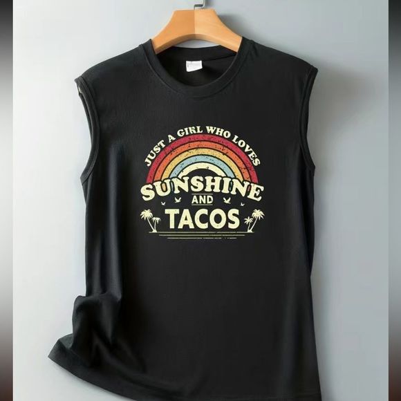 Tops - Graphic Tees - All You Need is Tacos and Sunshine